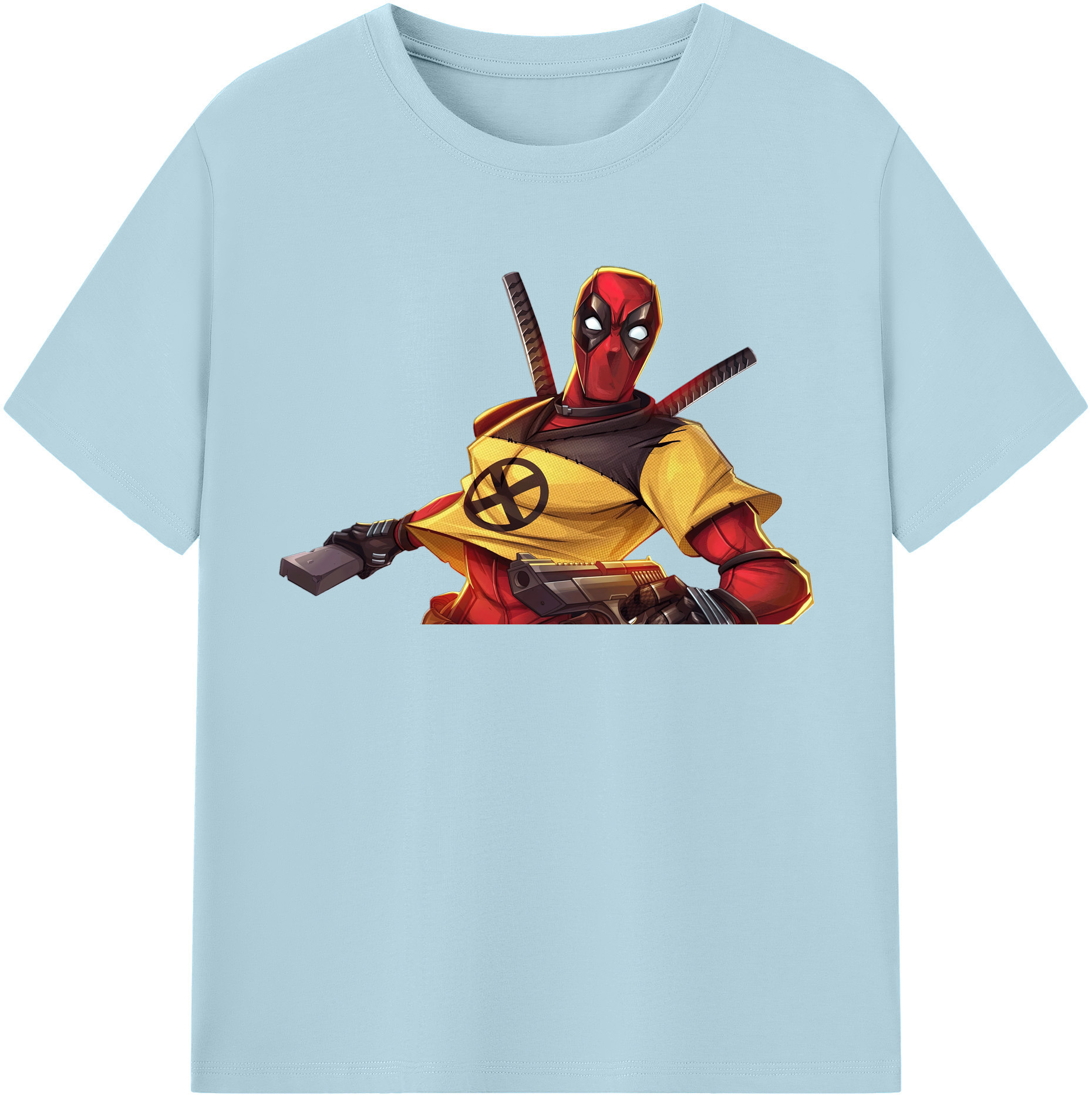 （画像用） Deadpool デッドプール 綿100％半袖Tシャツ（フロントプリント）
